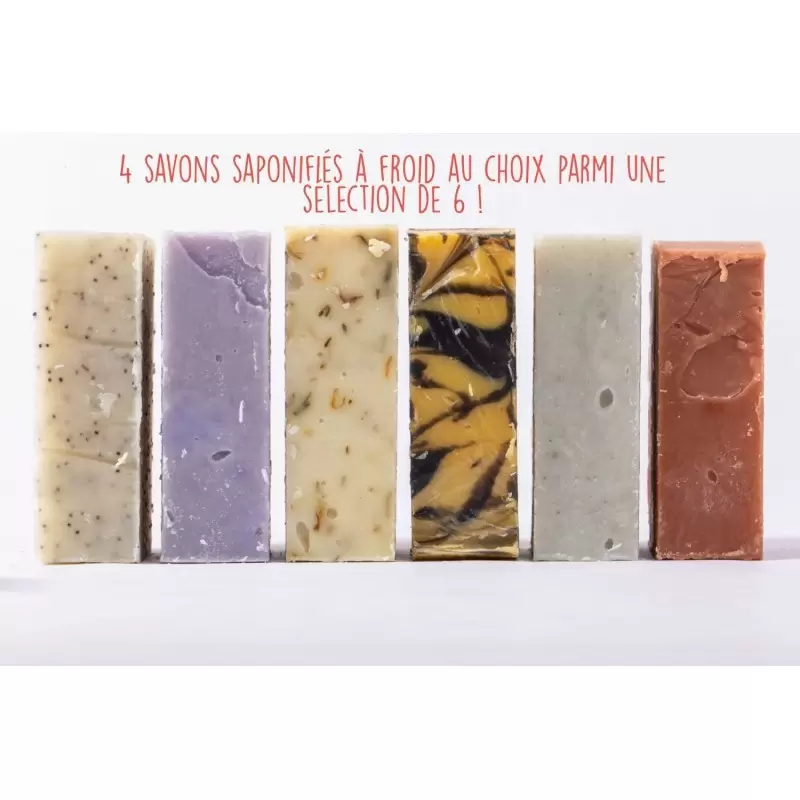 Coffret de 4 savons BIO en vrac - Maison Sidonie Champagne