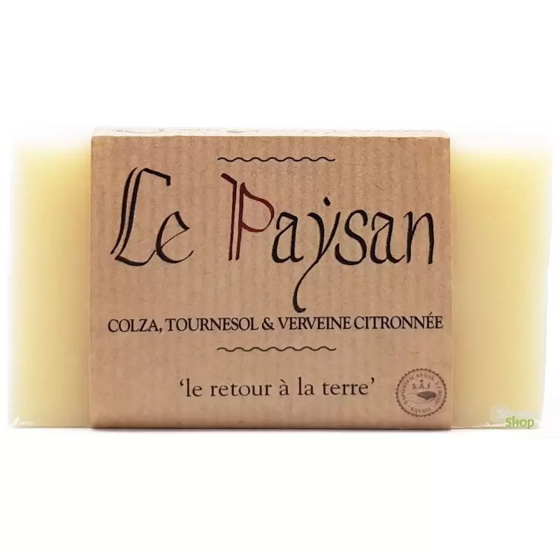 Savon colza, tournesol & verveine "Le Paysan" - Savonnerie du Pilat