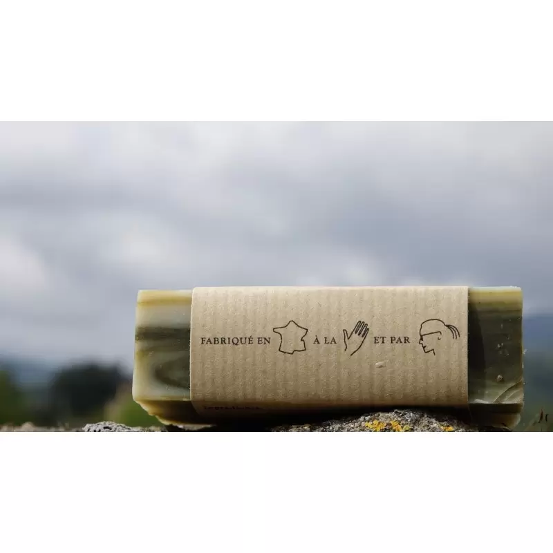 Savon BIO argile verte, karité & résineux "Le Forestier" - Savonnerie du Pilat