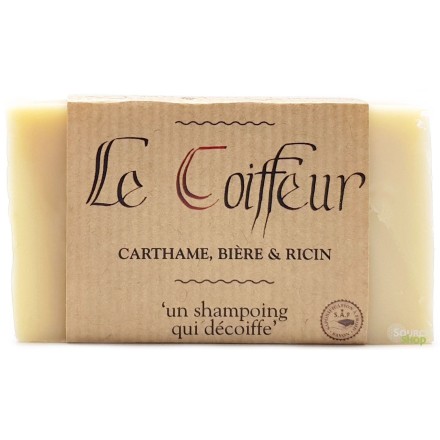 Shampooing  solide BIO ricin, bière & carthame "Le Coiffeur" - sans huile essentielle