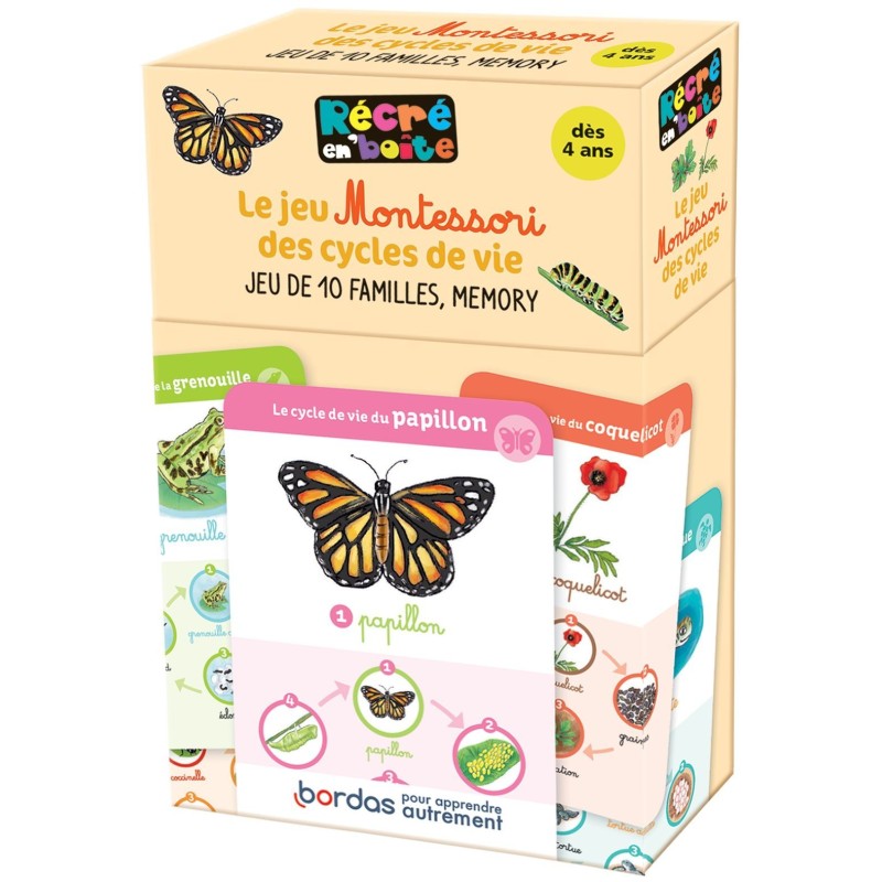 Le Jeu Montessori des Cycles de Vie - Jeu de 10 familles mémory