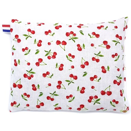 Coussin bouillotte sèche de noyaux de cerises - Artisanal & Français - BIO