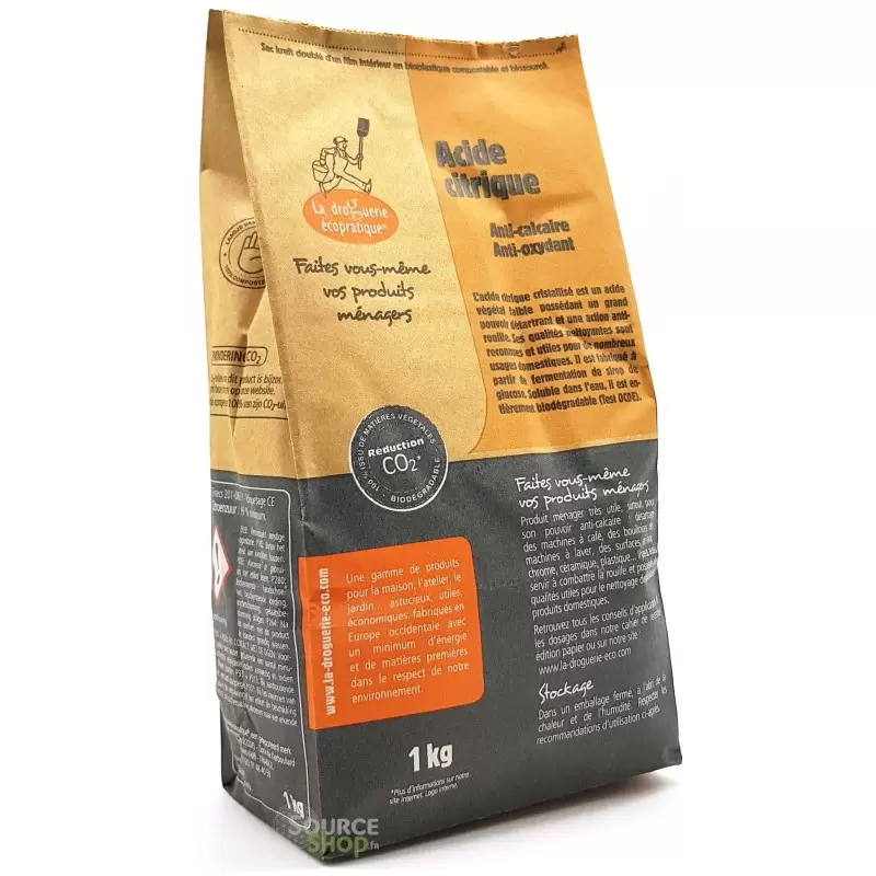 Acide citrique - 1kg - La Droguerie Écologique 