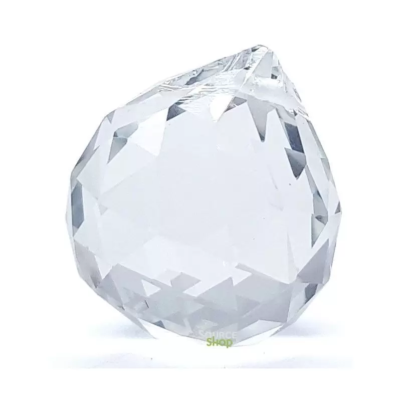 Boule facettée de cristal - Sphère attrape-soleil
