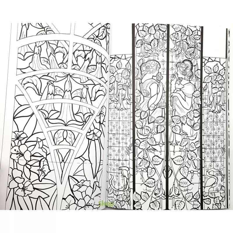 Vitraux : Coloriages anti-stress