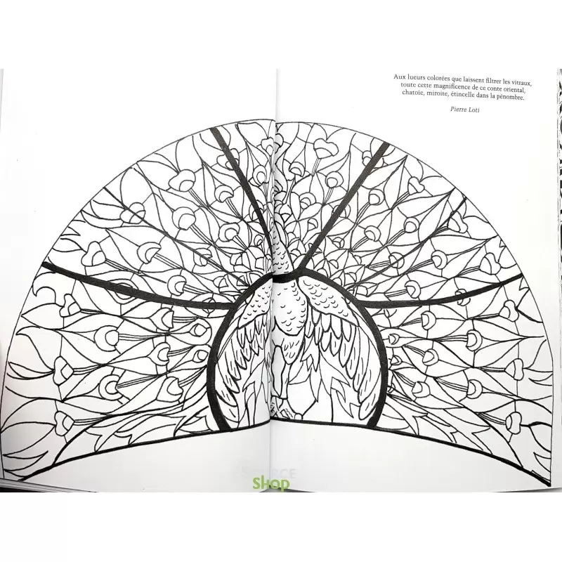 Vitraux : Coloriages anti-stress