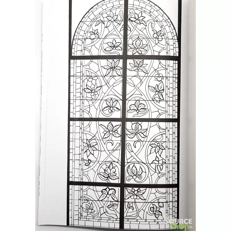 Vitraux : Coloriages anti-stress