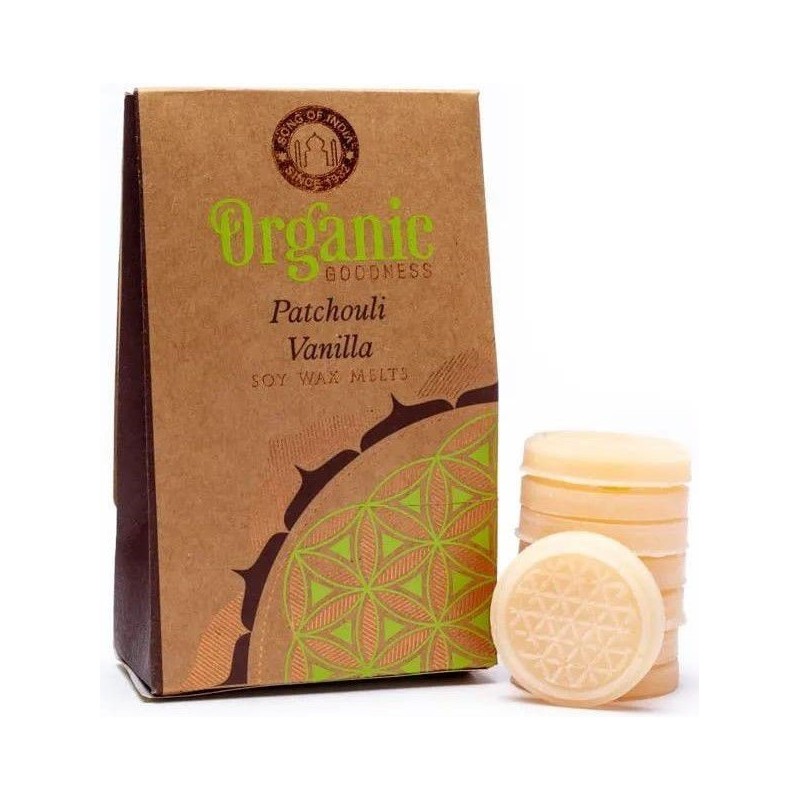 Cire à fondre Patchouli Vanille - végane - Organic Goodness