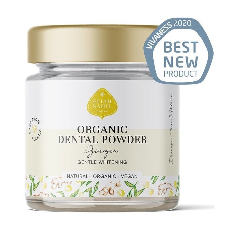 Dentifrice ayurvédique BIO en poudre au gingembre - Eliah Sahil