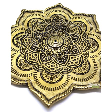 Porte encens en métal - Lotus