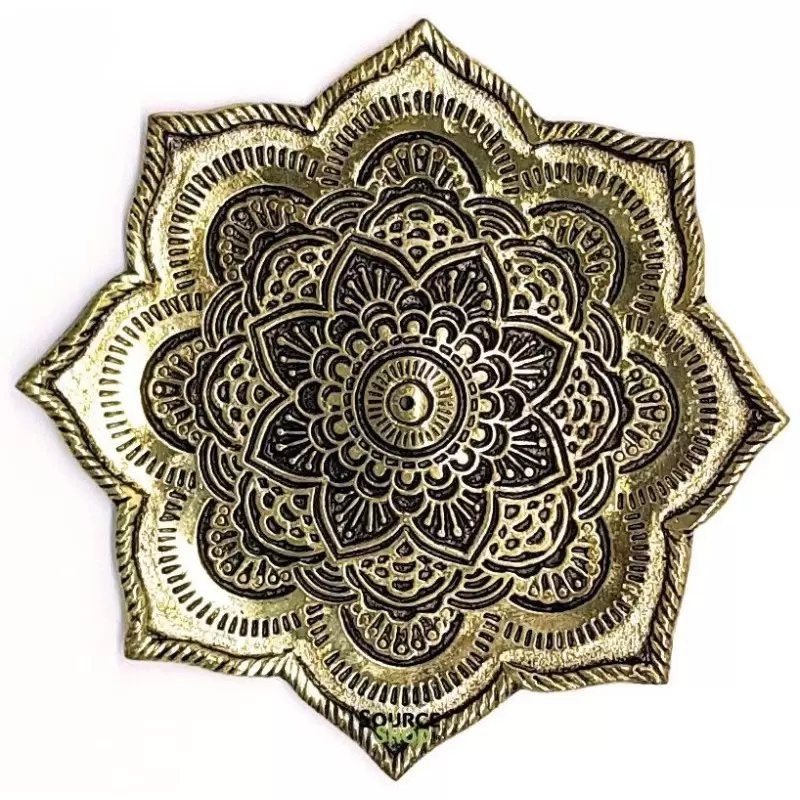 Porte encens en métal - Lotus