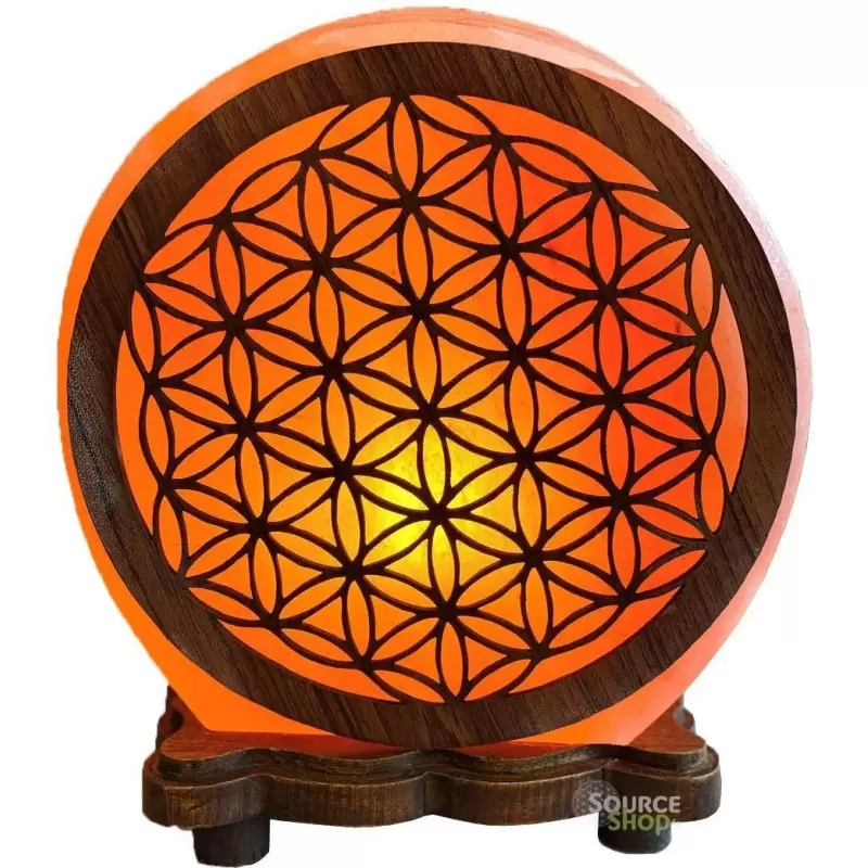 Lampe de sel Fleur de Vie - 5kg