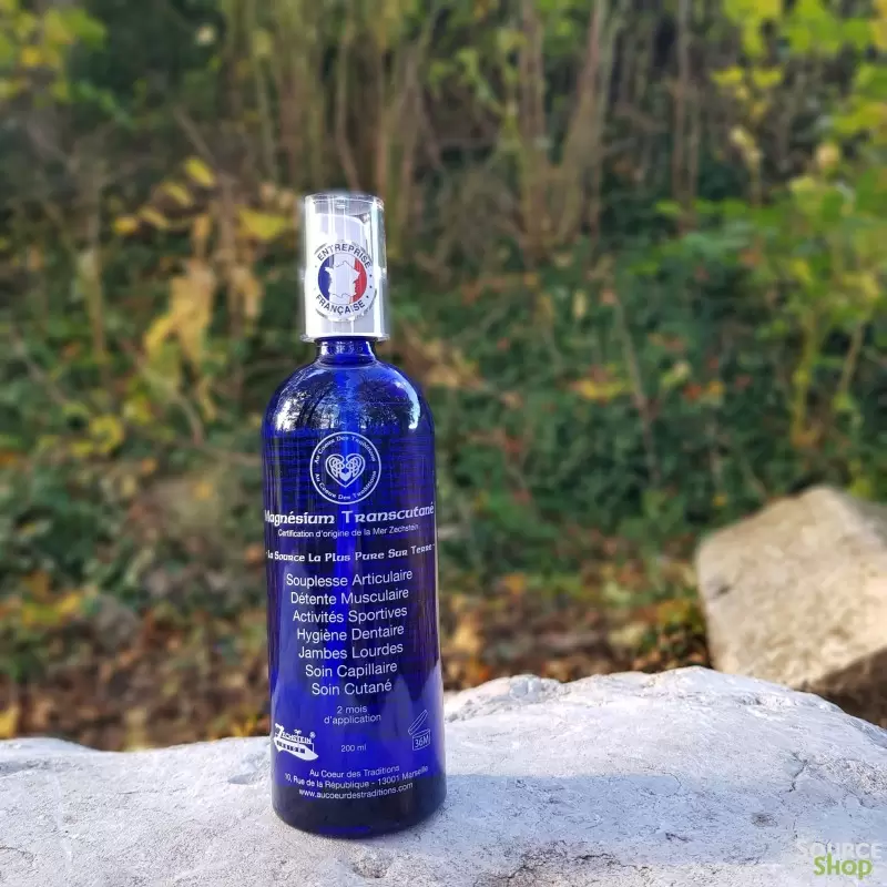 Magnésium Transcutané - Huile de magnésium marin 100ml ou 200ml - Au Cœur des Traditions