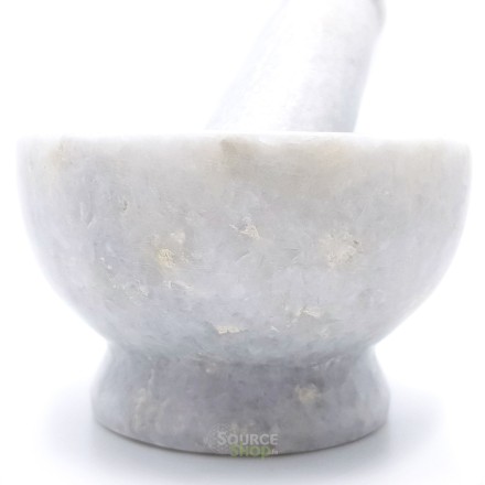 Mortier en marbre blanc - 9 cm