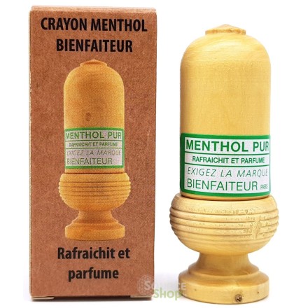 Stick crayon de menthol pur - 5g - Le Bienfaiteur