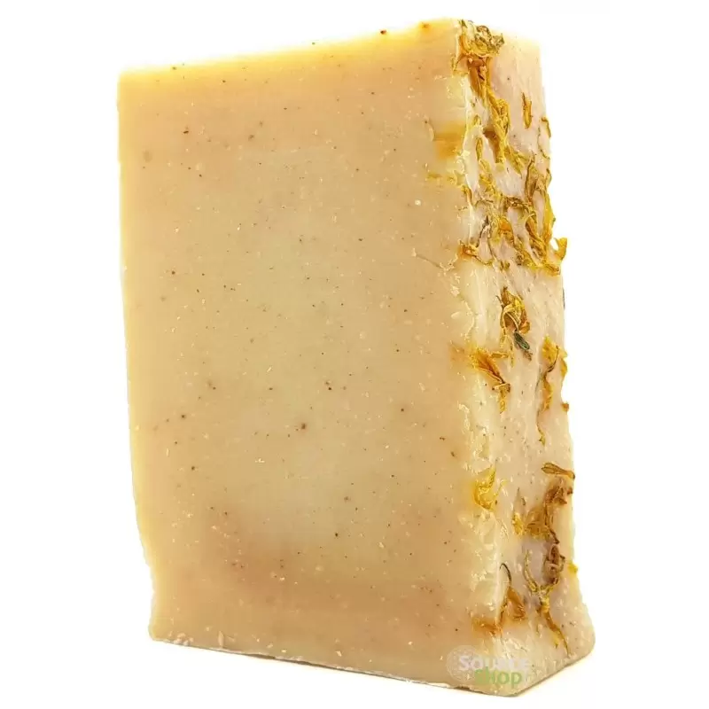Savon BIO au calendula, curcuma & orange - 135g - Savonnerie Artisanale du Jura