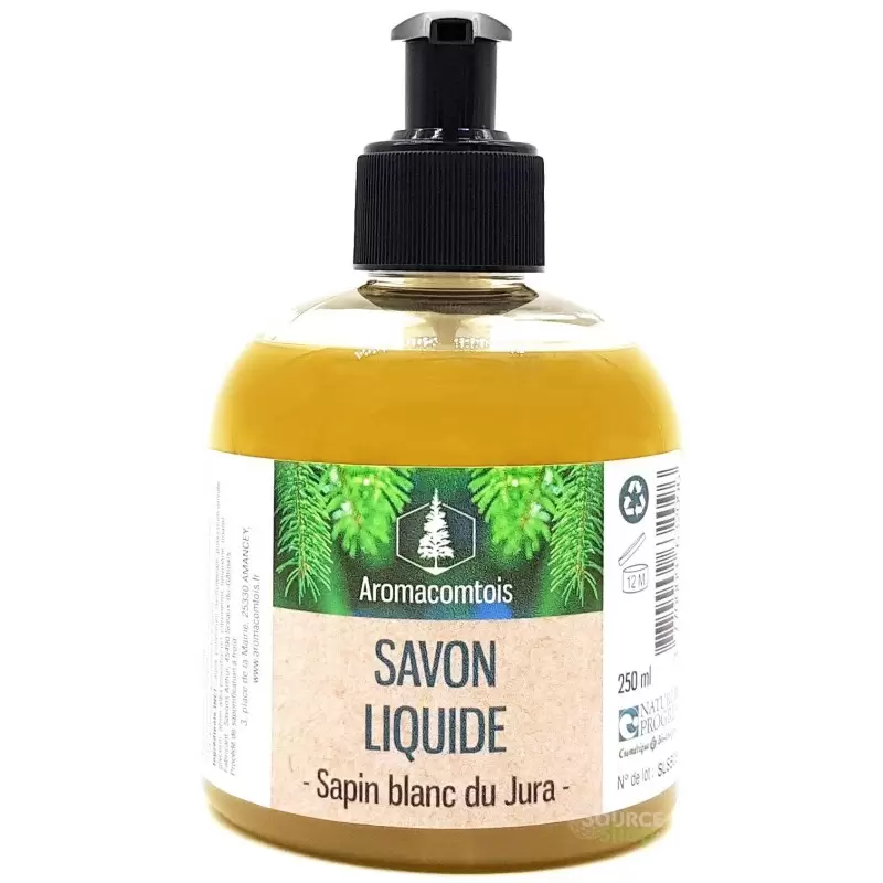 Savon liquide BIO au Sapin blanc du Jura - 250ml - Aromacomtois