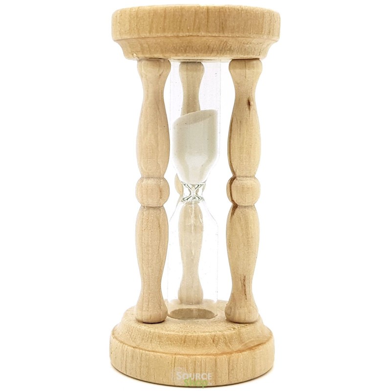 Sablier colonne en bois de charme du Jura - Artisanal & Local