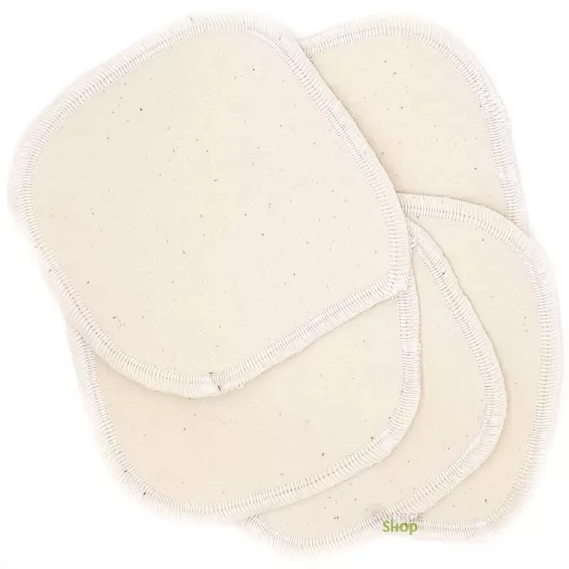 5 lingettes double face lavable - coton flanelle BIO ultra-doux