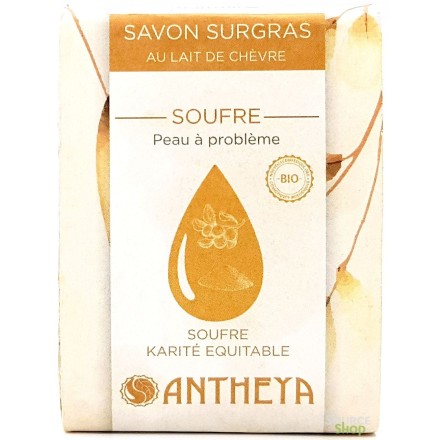 Savon BIO au soufre & lait de chèvre - Antheya