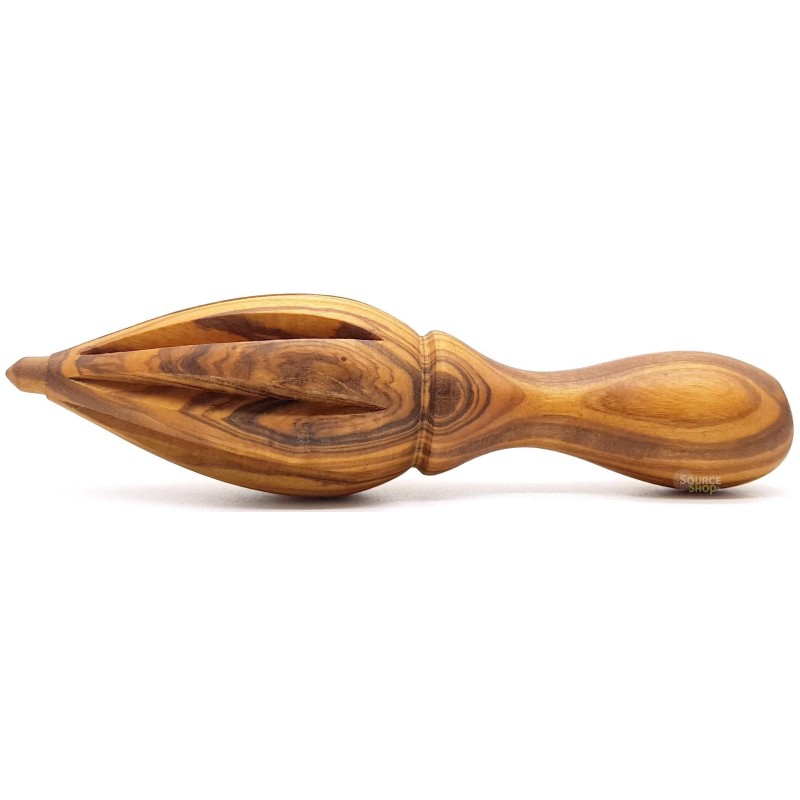 Presse-citron en bois d'olivier - 15cm