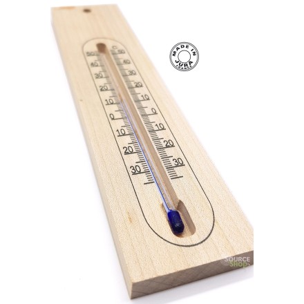 Thermomètre en bois de Hêtre du Jura - Artisanal & Local