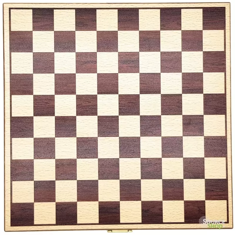 Coffret Echecs & Dames en buis du Jura