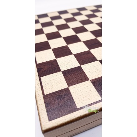 Coffret Echecs & Dames en buis du Jura