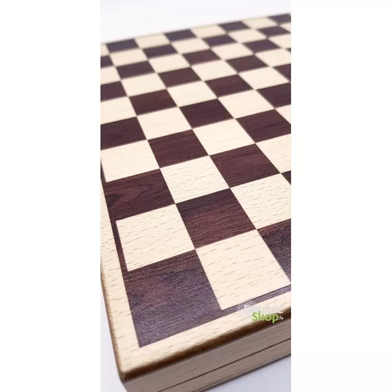 Coffret Echecs & Dames en buis du Jura