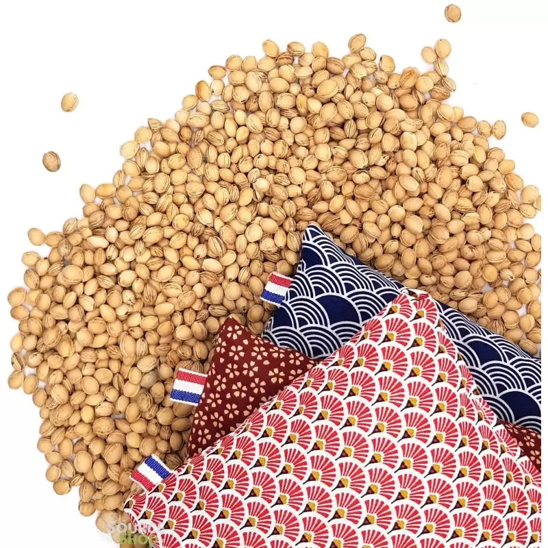 Coussin bouillotte sèche de noyaux de cerises - Artisanal & Français - BIO