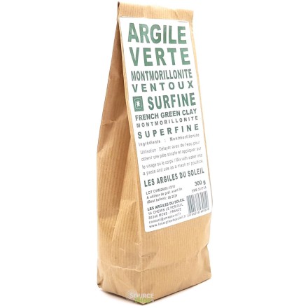 Argile verte Montmorillonite Ventoux - Surfine - Les Argiles du Soleil