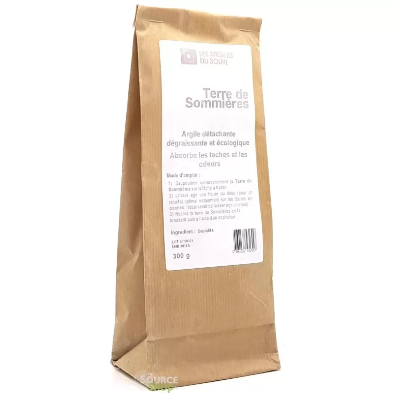 Terre de sommières – Détachant naturel à sec – Les Argiles du Soleil