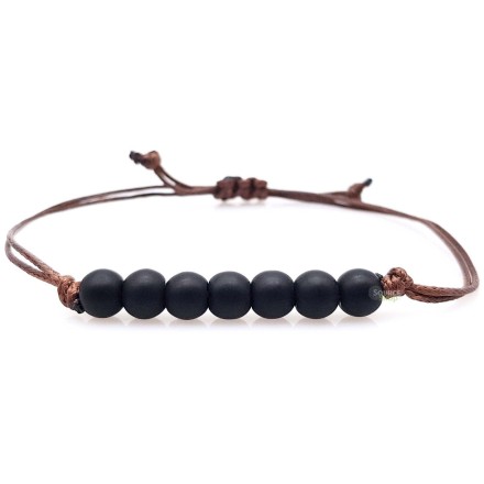 Bracelet Obsidienne noire - Ancrage, élévation & protection