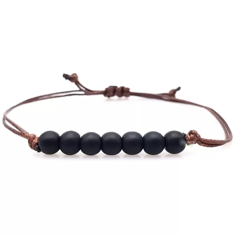 Bracelet Obsidienne noire - Ancrage, élévation & protection