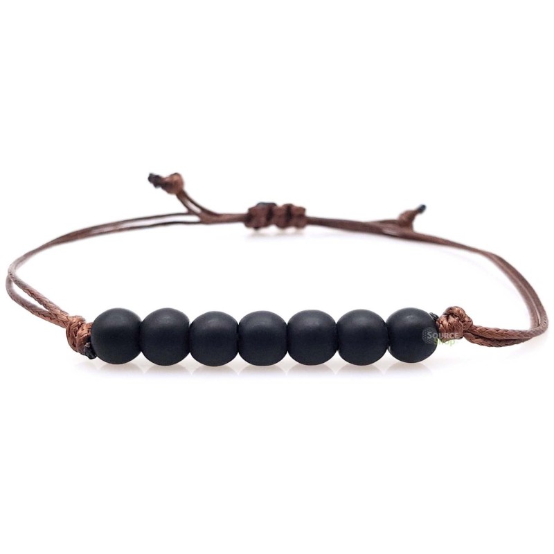 Bracelet Obsidienne noire - Ancrage, élévation & protection