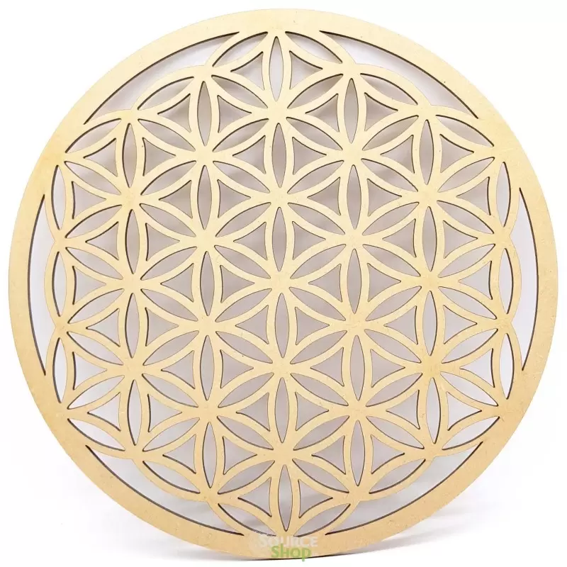 Fleur de vie en bois - 30cm - Plaque de rechargement