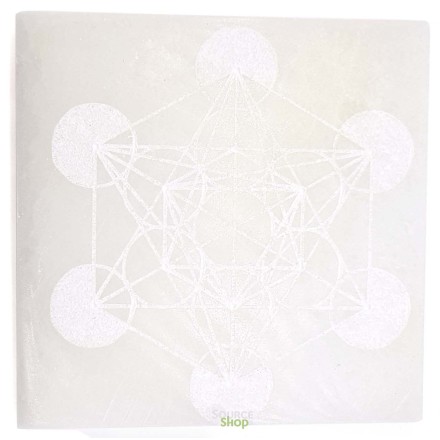 Plaque de rechargement en sélénite Metatron