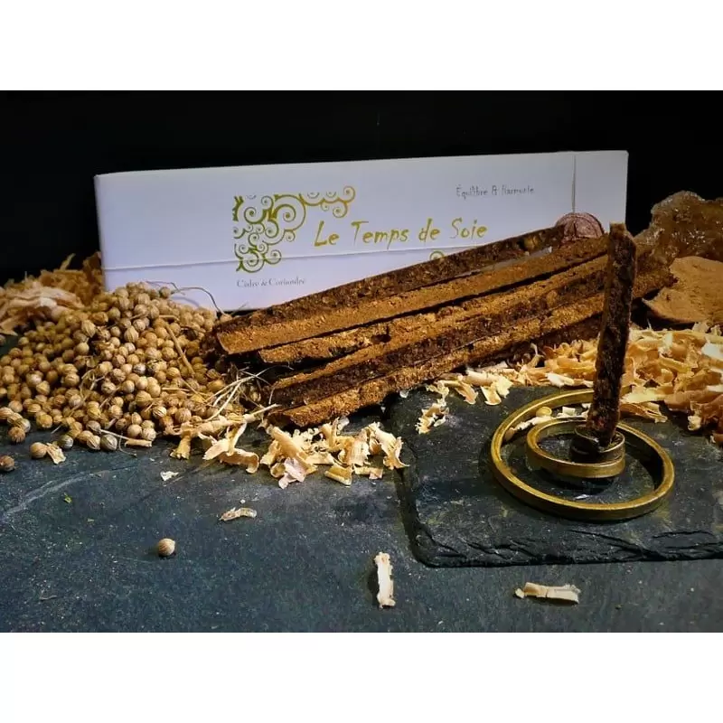 Encens BIO faits main Le Temps de Soie - Equilibre & harmonie - Parfums d'Encens