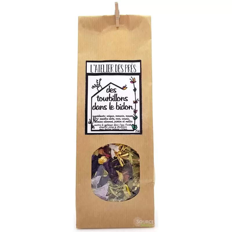 Tisane sauvage "Tourbillons dans le bidon" - Artisanale du Jura