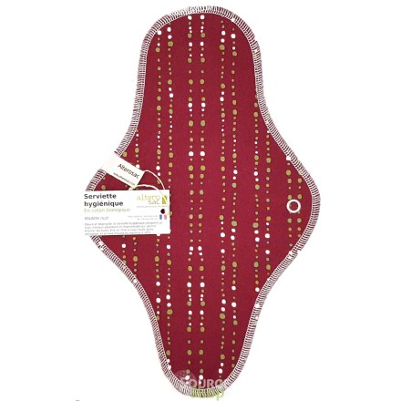 Serviette hygiénique de nuit BIO taille L - Alterosac