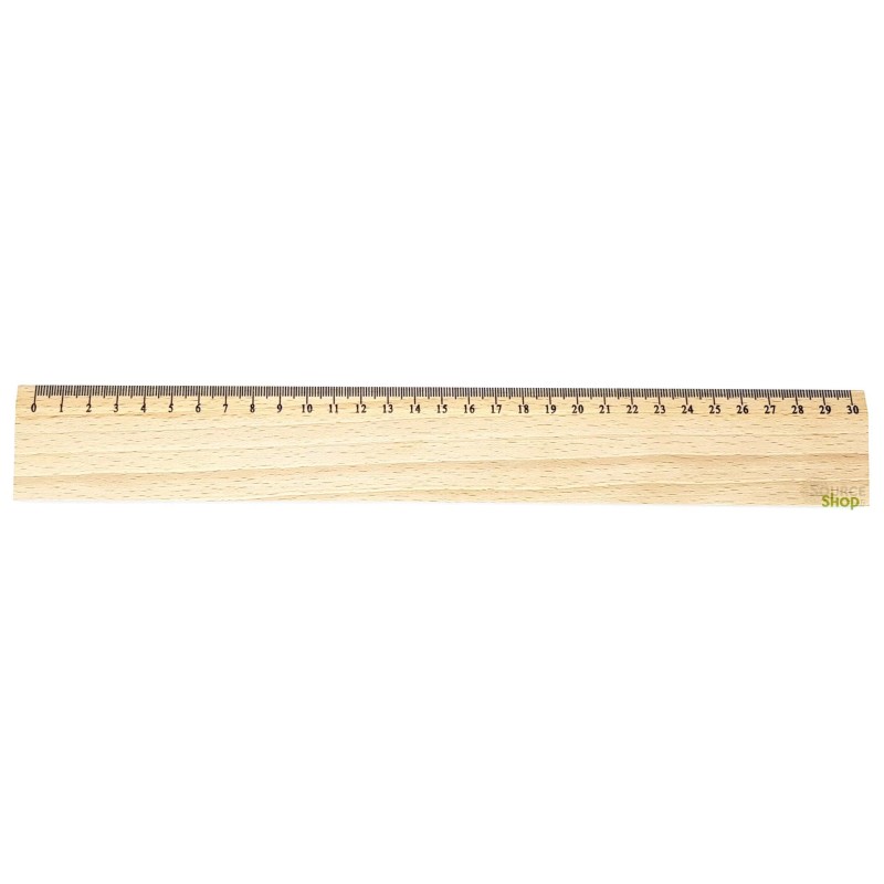 Règle en Hêtre du Jura - 30cm - Artisanal & Local