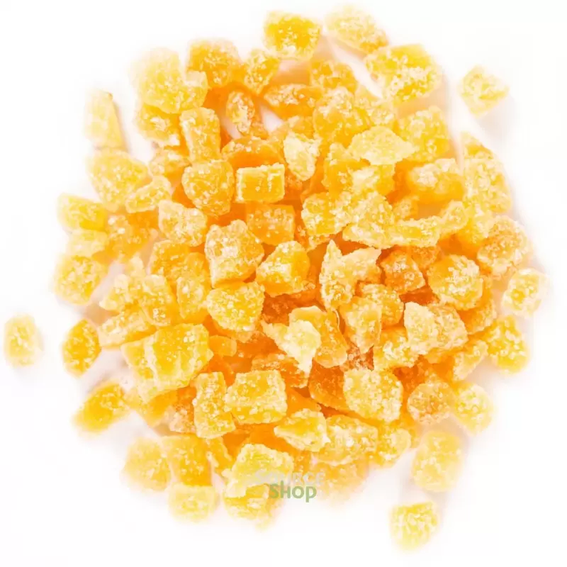 Gingembre BIO cristallisé en cubes en vrac