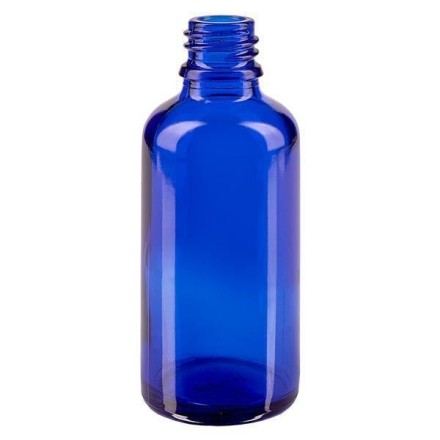 Flacon en verre bleu qualité pharmaceutique