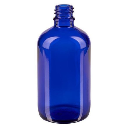 Flacon en verre bleu qualité pharmaceutique