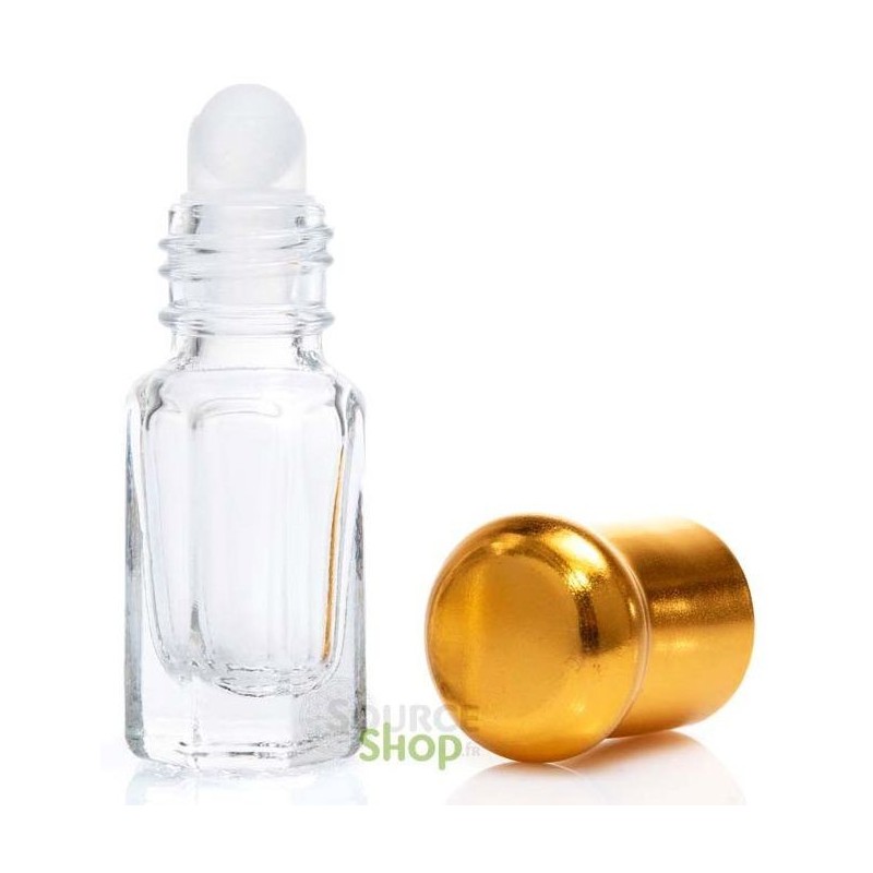 Fiole en verre avec bille roll'on