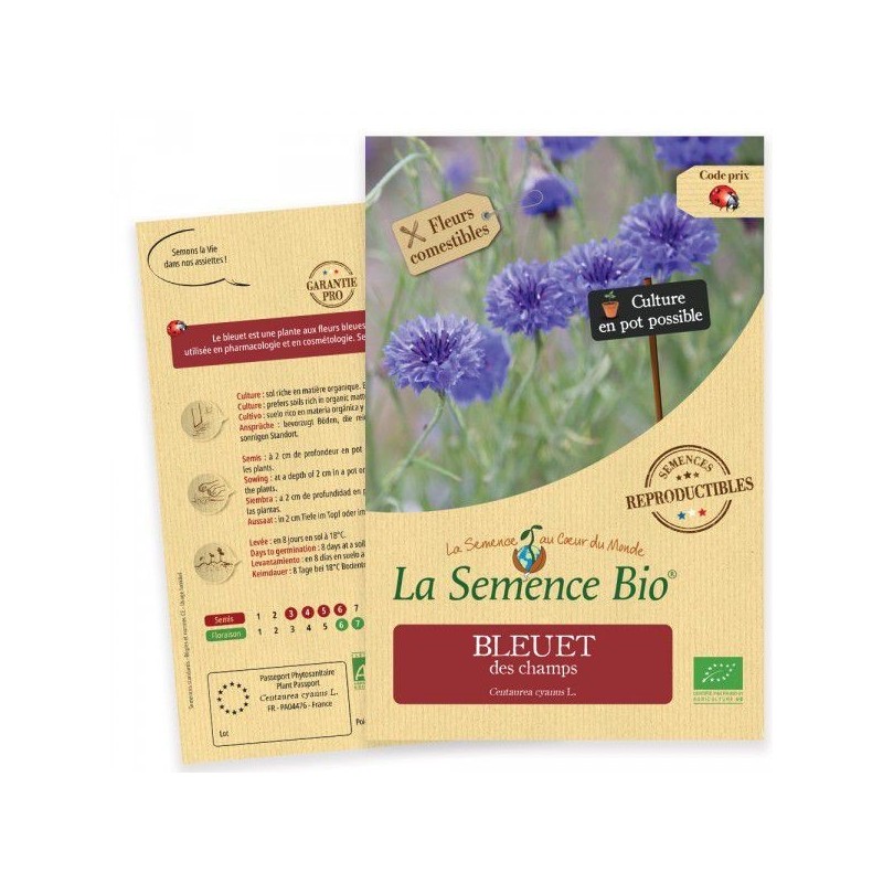 Graines Bleuet des Champs BIO - La Semence Bio