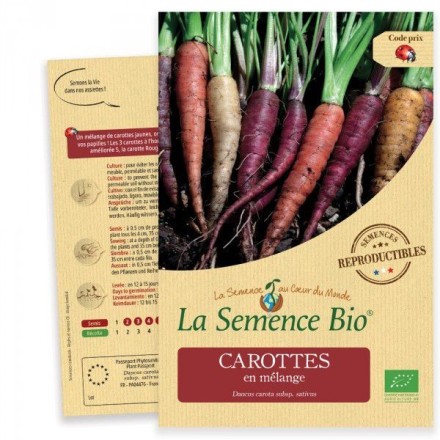Graines Carottes en mélange BIO - La Semence Bio