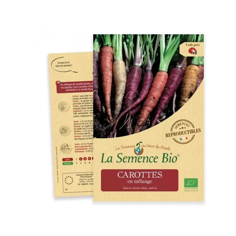 Graines Carottes en mélange BIO - La Semence Bio