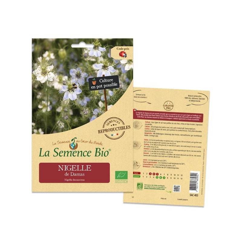 Graines Nigelle de Damas BIO - La Semence Bio