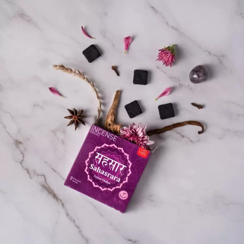 Briques d'encens Bonheur - Chakra Couronne - Sahasrara - Aromafume